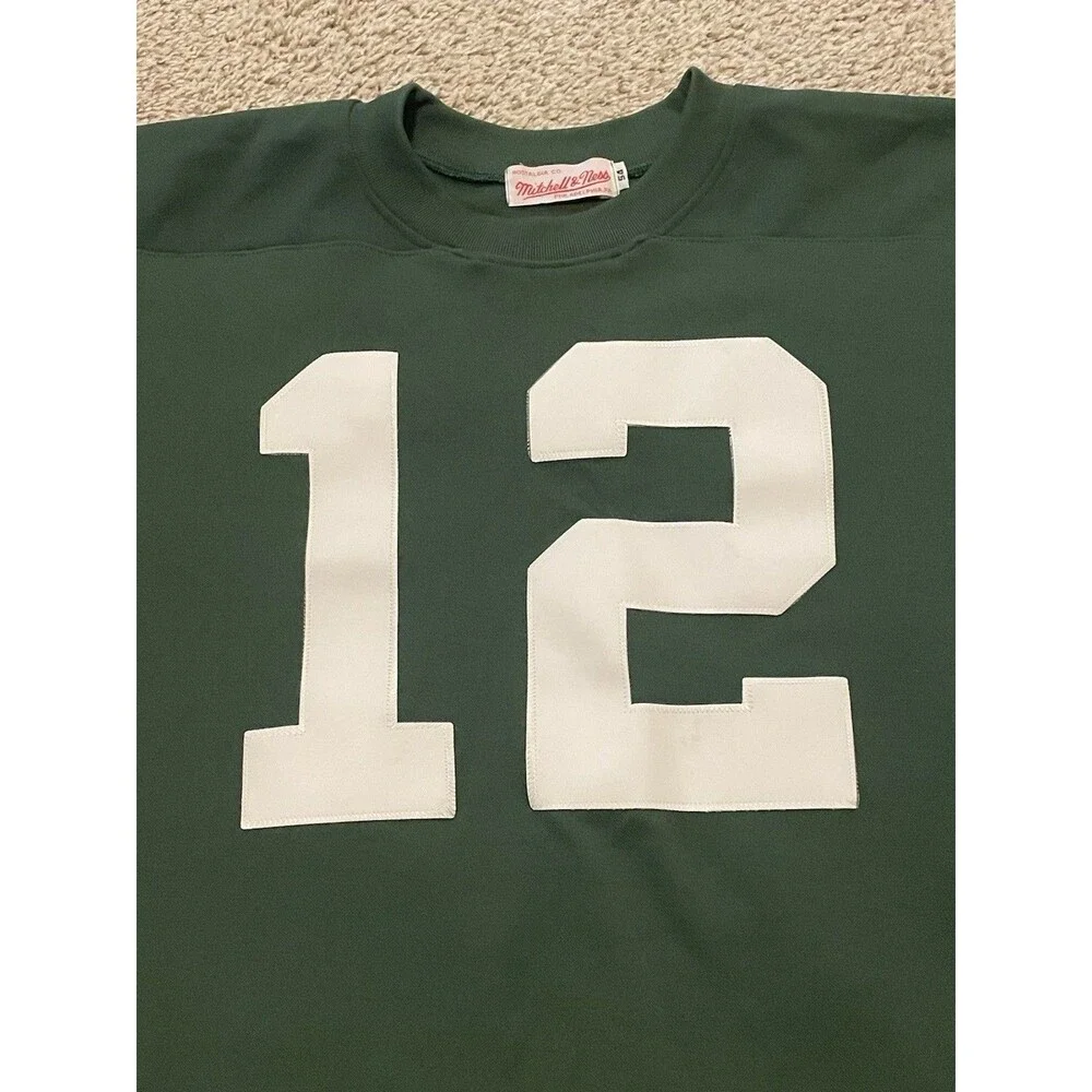 Mitchell & Ness 1968 Joe Namath New York Jets Jersey Mens Sz 54 NFL Football - Picture 4 of 6